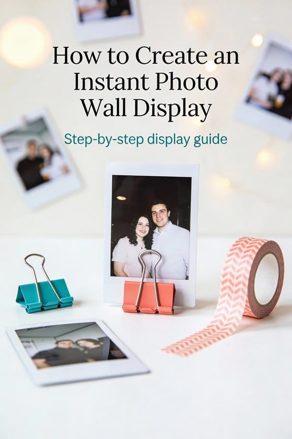 instant photo wall ideas